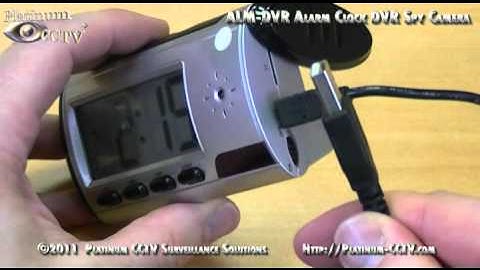 Connecting Spy Camera to PC - Hidden Mini Alarm Clock Spy Camera - ALM-DVR1 ALM-DVRHD1