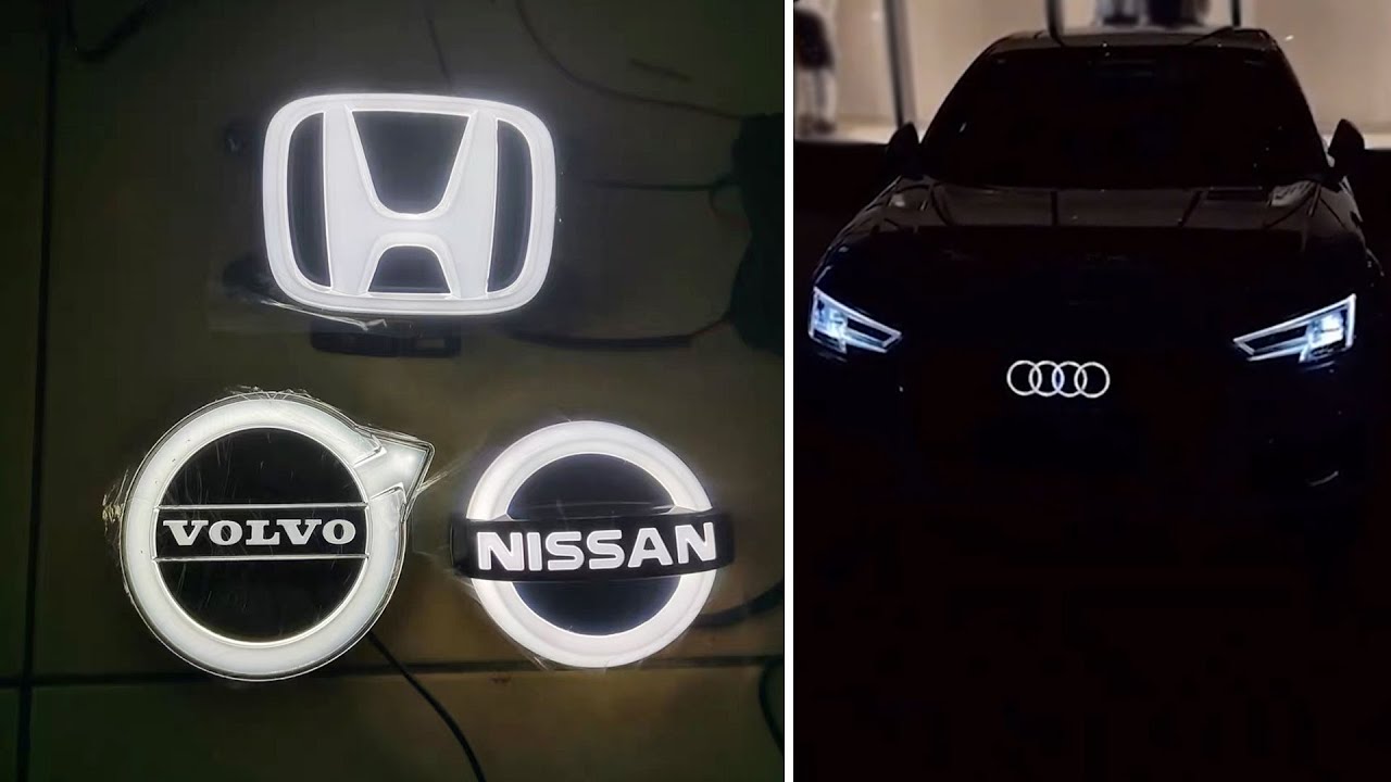 4D Car Logo Badge Led Light 