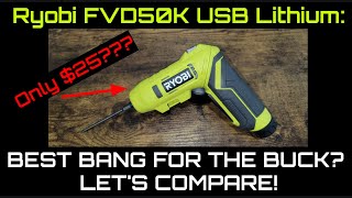 USB Lithium Cordless Screwdriver: a home run for Ryobi?