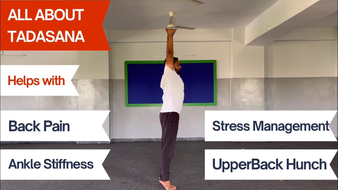 TADASANA | Back Pain | Stress Management | Balance | Upper Back Hunch | Ankle Mobility | @yogawithdp