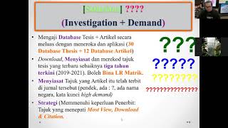 Tulis Tesis: Asas & Kefahaman Menulis Bab Pengenalan/ Bab 1 Tesis (Bahagian 1)