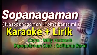 NASOPANAGAMAN KARAOKE LIRIK | LAGU BATAK POPULER