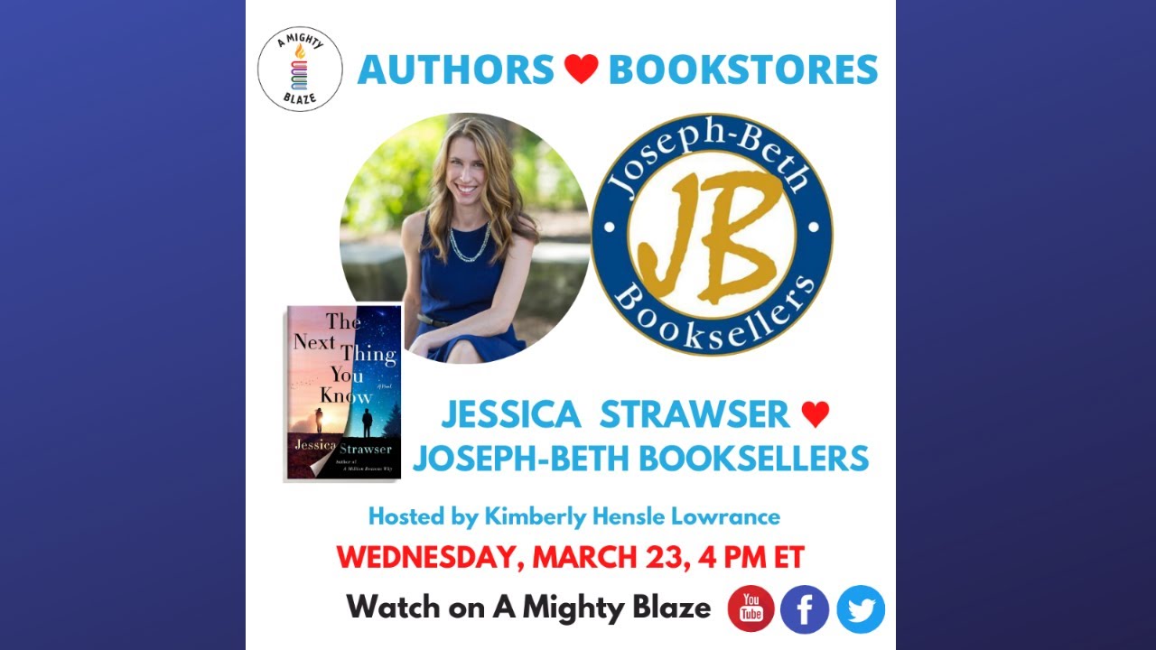 Jessica Strawser and JosephBeth Booksellers join Authors Love Bookstores YouTube