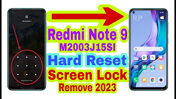 Redmi Note 9 Screen Lock Remove/Hard Reset 2023 || Unlock Pattern/Pin/Password /Face 100% Working
