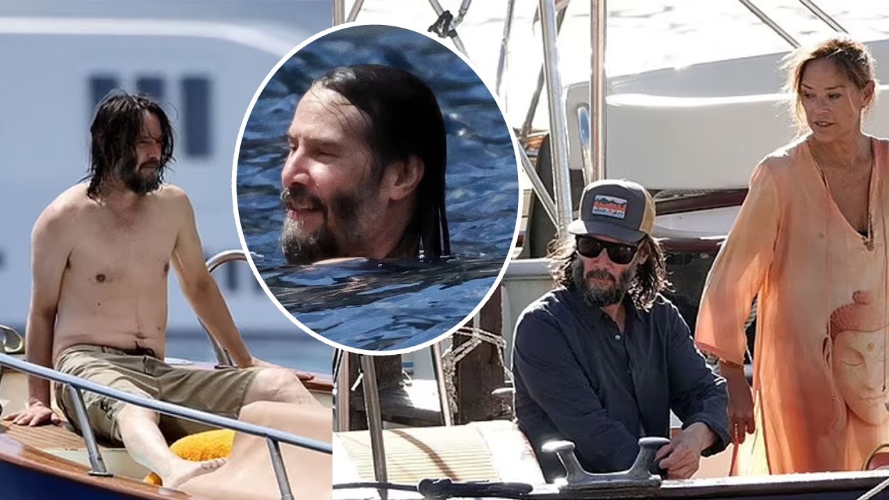 Keanu Reeves Enjoys Boat Day With A Glass Of Champagne As John Wick