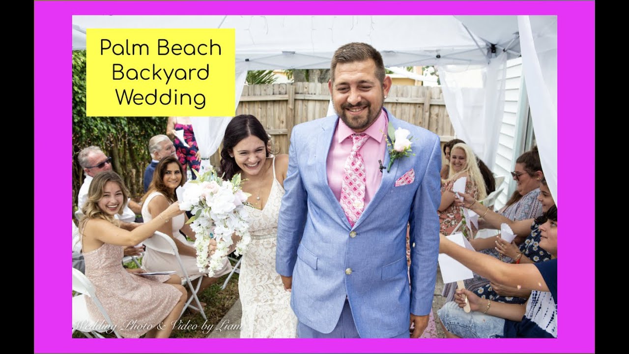 Palm Beach Backyard Wedding Photographer - Kyla & David