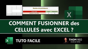 FUSIONNER dans EXCEL et CENTRER un TITRE sur plusieurs cellules (Tutoriel rapide)