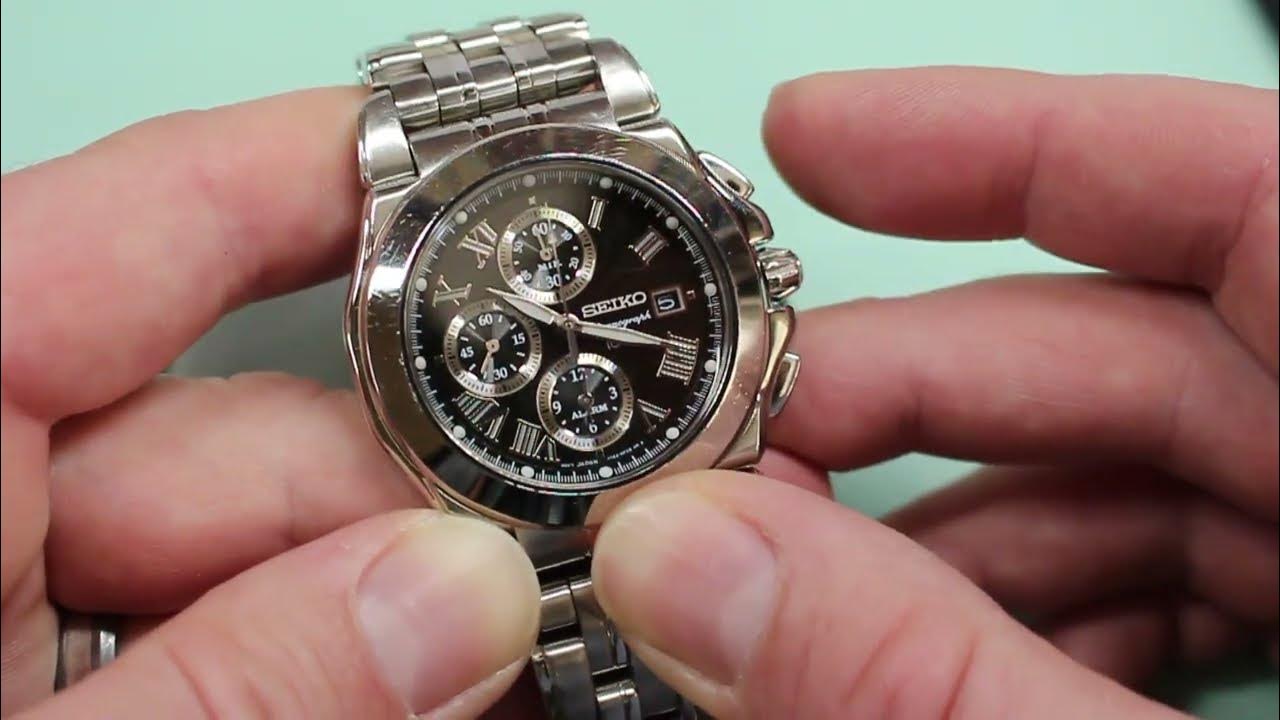 Chronograph Hand Alignment Seiko 7T62 - YouTube