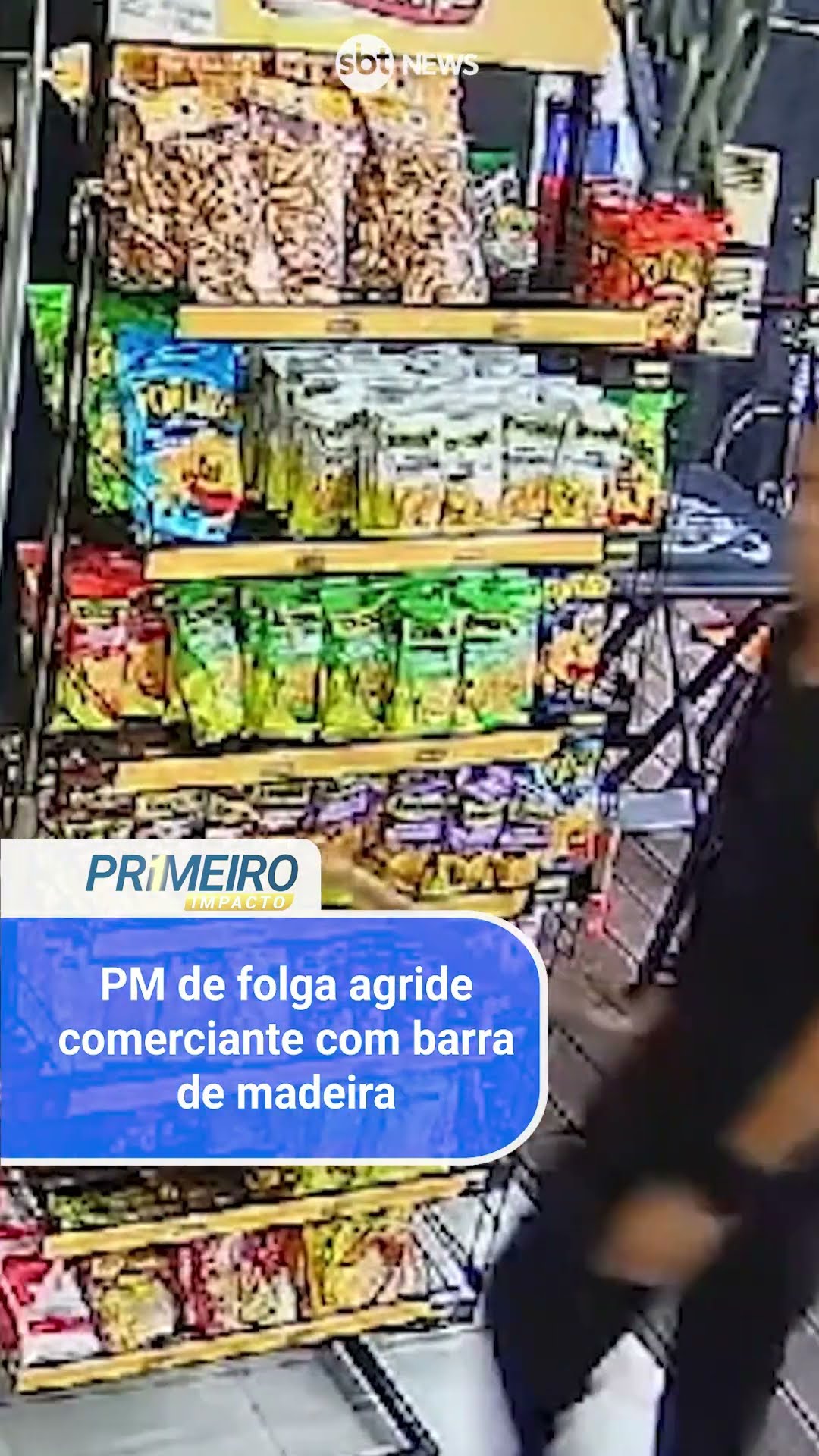 PM de folga agride comerciante com barra de madeira em adega