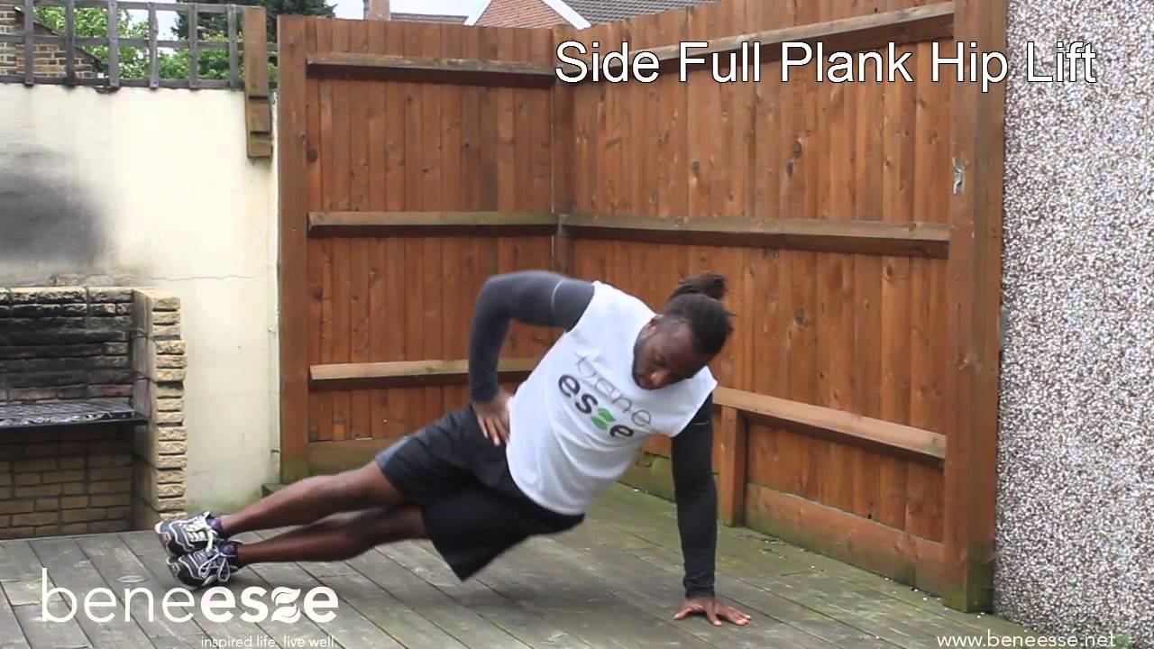 Side Full Plank Hip Lift - YouTube