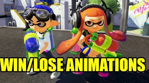All Winning and Losing Animations in Splatoon
