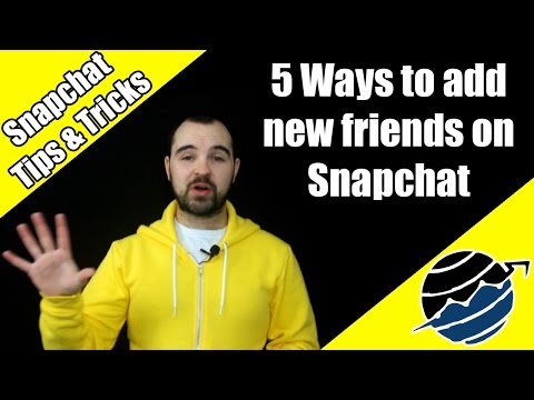 Vídeo: 5 maneiras de adicionar amigos no Snapchat