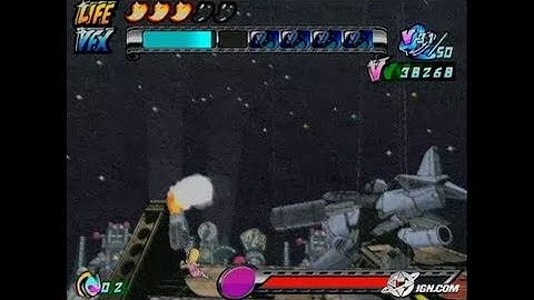 Viewtiful Joe 2 GameCube Gameplay - This plane is going