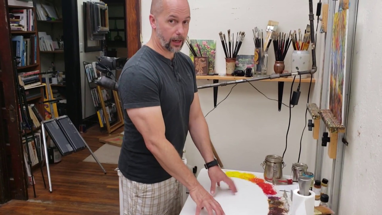 My Oil Painting Palette - Old White Porcelain Table