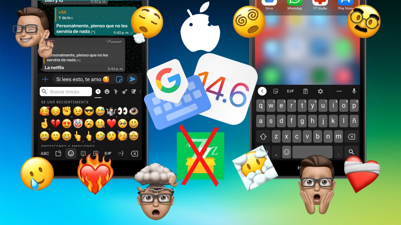 COMO TENER GBOARD CON EMOJIS DE IPHONE 12 IOS 15 EN ANDROID SIN ZFONT (NO ROOT) 2021