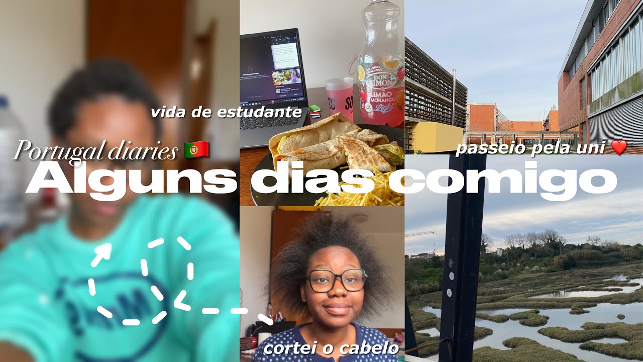 Portugal diaries: vida de estudante, cortei o cabelo , passeio pela uni 🇵🇹✨