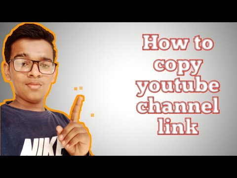 how to copy youtube channel link on pc