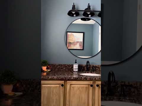 Elevate Your Space with a Timeless Round Mirror #easlyhome #homedecor #fok