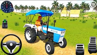 Indian Tractor Driving 3D Heavy Cargo Transport Mission | Realistic Village Driving screenshot 5