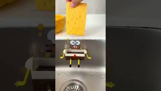 Cartoon Sponge Drain Rack - Plastic Hanging Shower Storage Organizer