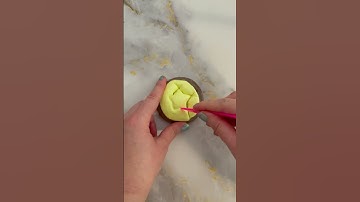 Squid Game Star ⭐️ Air Dry Clay  Chocolate Dalgona Cookie #shorts #squidgame #dalgona