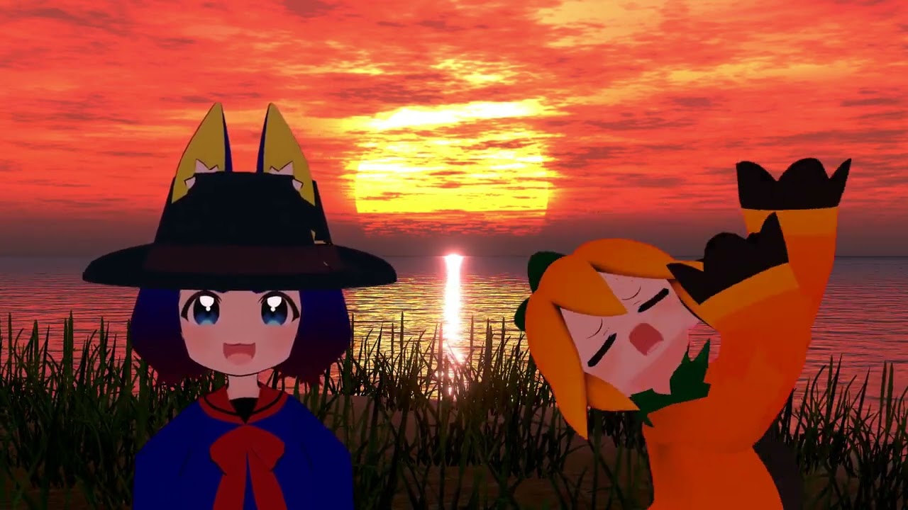 VRChat】こんちゃんなすちゃんの太陽にほえろ - YouTube