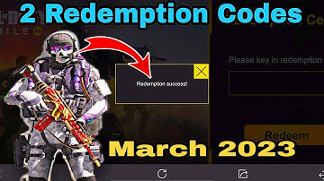 *NEW* 2 New Redeemption Codes In Call Of Duty Mobile March 2023 | Cod Mobile New Redeem Code 2023