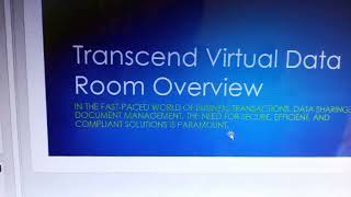 Transcend Virtual Data Room Overview
