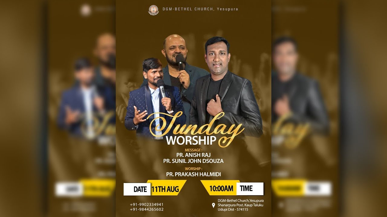 PROPHET ANISH RAJ | SUNDAY WORSHIP 🔴LIVE🔴 11/08/2024 | 3 Days Bethesda ...