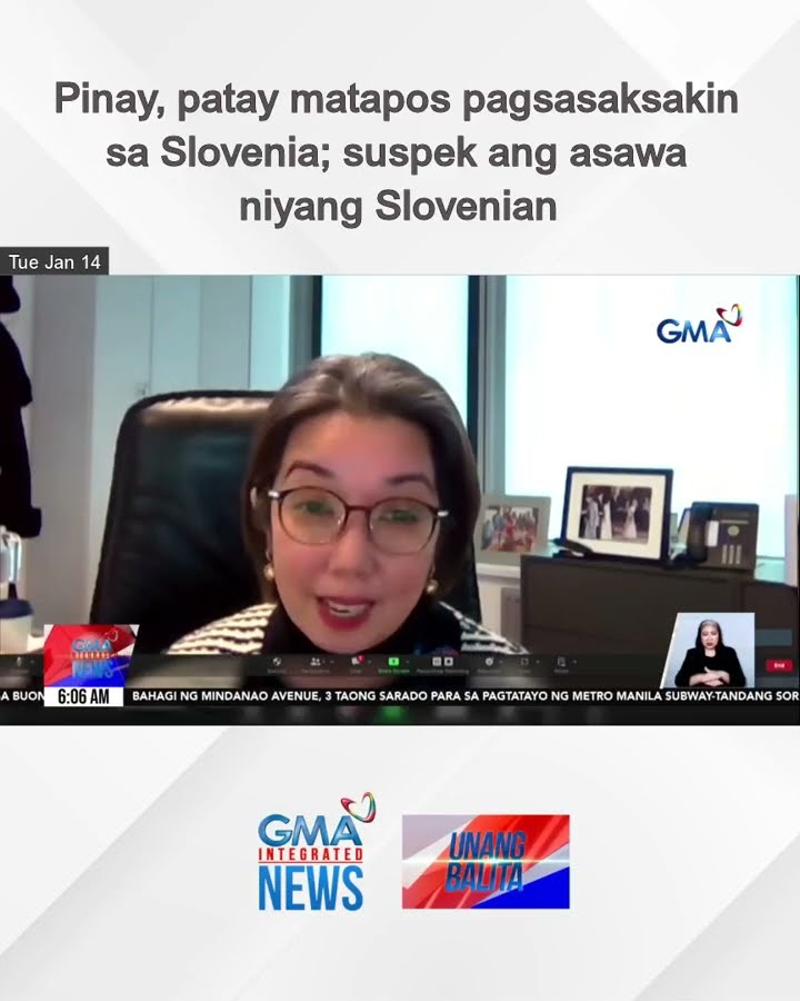 Pinay, patay matapos pagsasaksakin sa Slovenia; suspek ang asawa niyang Slovenian | Unang Balita