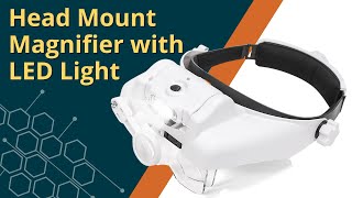 Head Mount Magnifier with LED Light screenshot 4