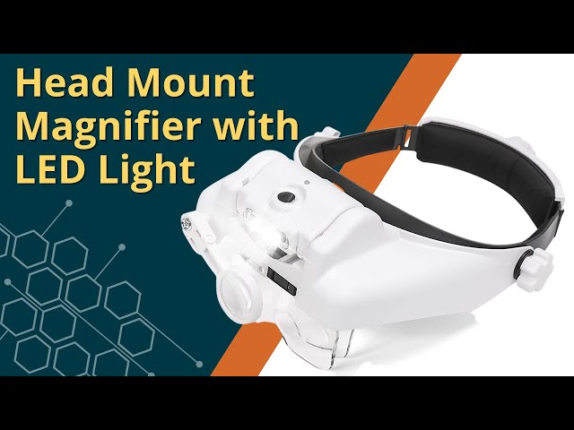 Head Mount Magnifier with LED Light 