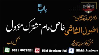 Usool ul Shashi | Chapter 01 Complete | اصول الشاشی | خاص عام مشترک مؤول | مکمل باب screenshot 5
