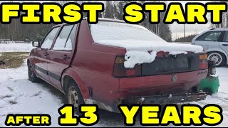 VW Jetta Mk2 First Start After 13 years | Cold Start