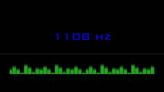 ⒽⓏ| 1108 hz Pure Tone Frequency| NO Music , For Meditation, Testing. Black Screen