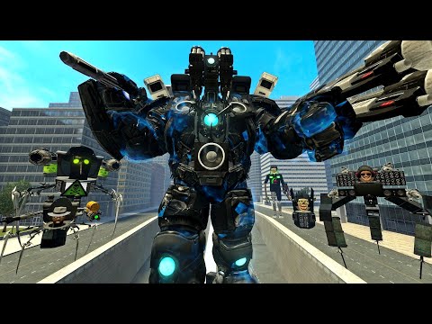 NEW MECHA SUPER UPGRADED TITAN CAMERAMAN VS MULTIVERSE BOSSES IN GARRY'S MOD