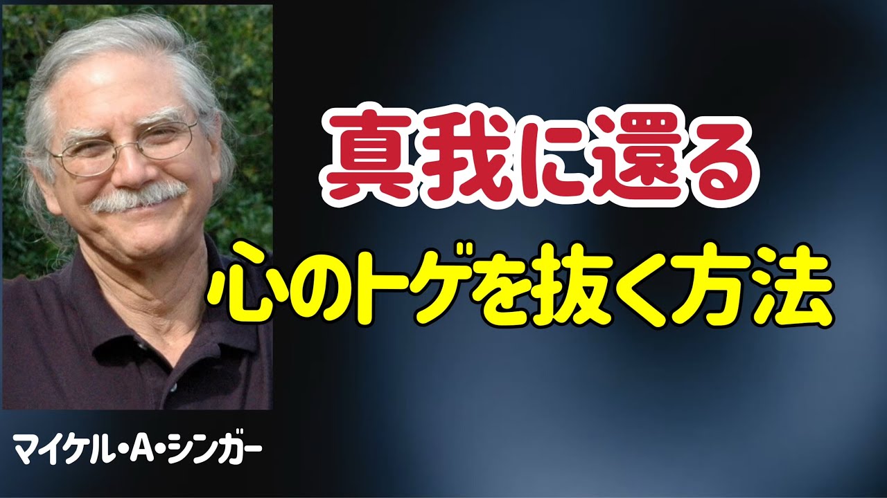 真我に還る/心のトゲを抜く方法/マイケル・A・シンガー/目覚め/覚醒/内側を観る