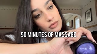 ASMR 50K SPECIAL PT. 1: MASSAGE 💆‍♀️ (with & without Tad, TIMESTAMPS included!!) screenshot 4