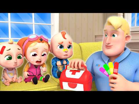 Oh No, Baby Needs a Bandag🤕| Boo Boo Song | Safety Song for Kids | Rosoo Nursery Rhymes