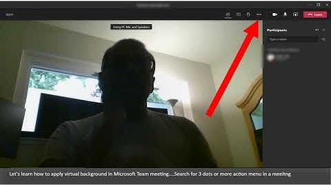 How to set virtual background in Microsoft Teams Video Meeting (Desktop App)