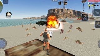 Energy Joe - (Latex Hero Destroy Army Helicopter) Energy Joe Attack Army Base - Android Gameplay HD screenshot 2