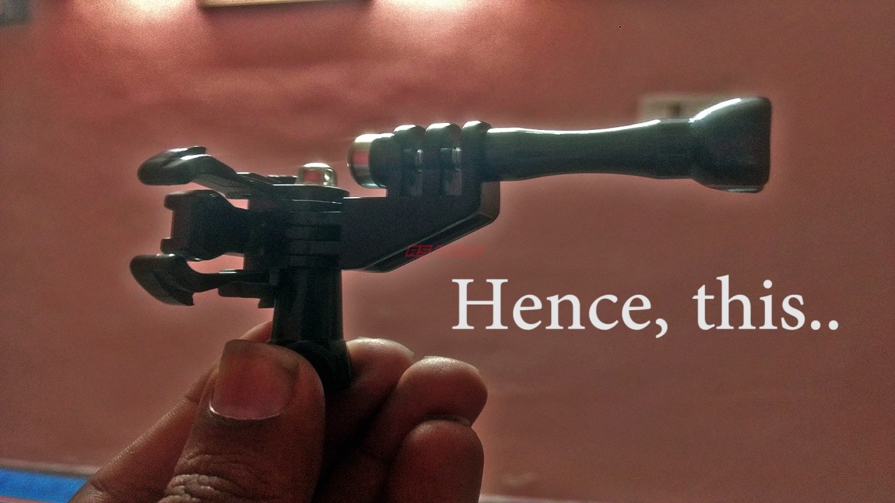 A Space Saver GoPro Mount | Universal Graduated UV Green Filter