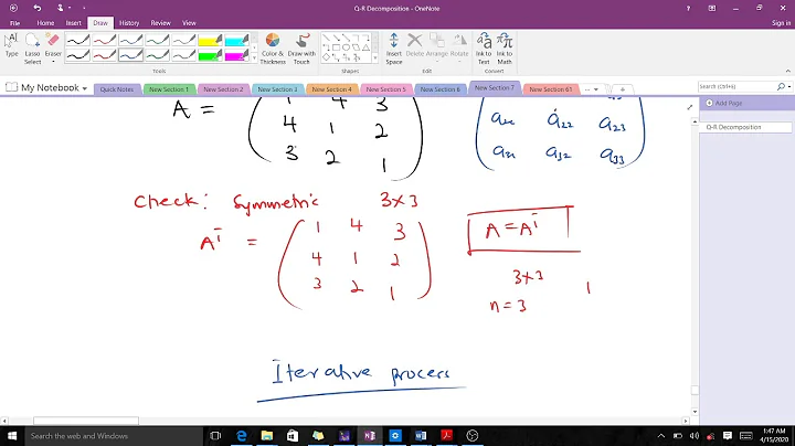 Householder's Method and example