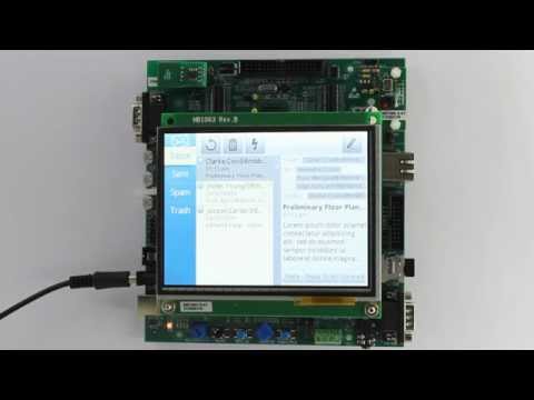 Email Client Java App Running on a STM32F439 Board