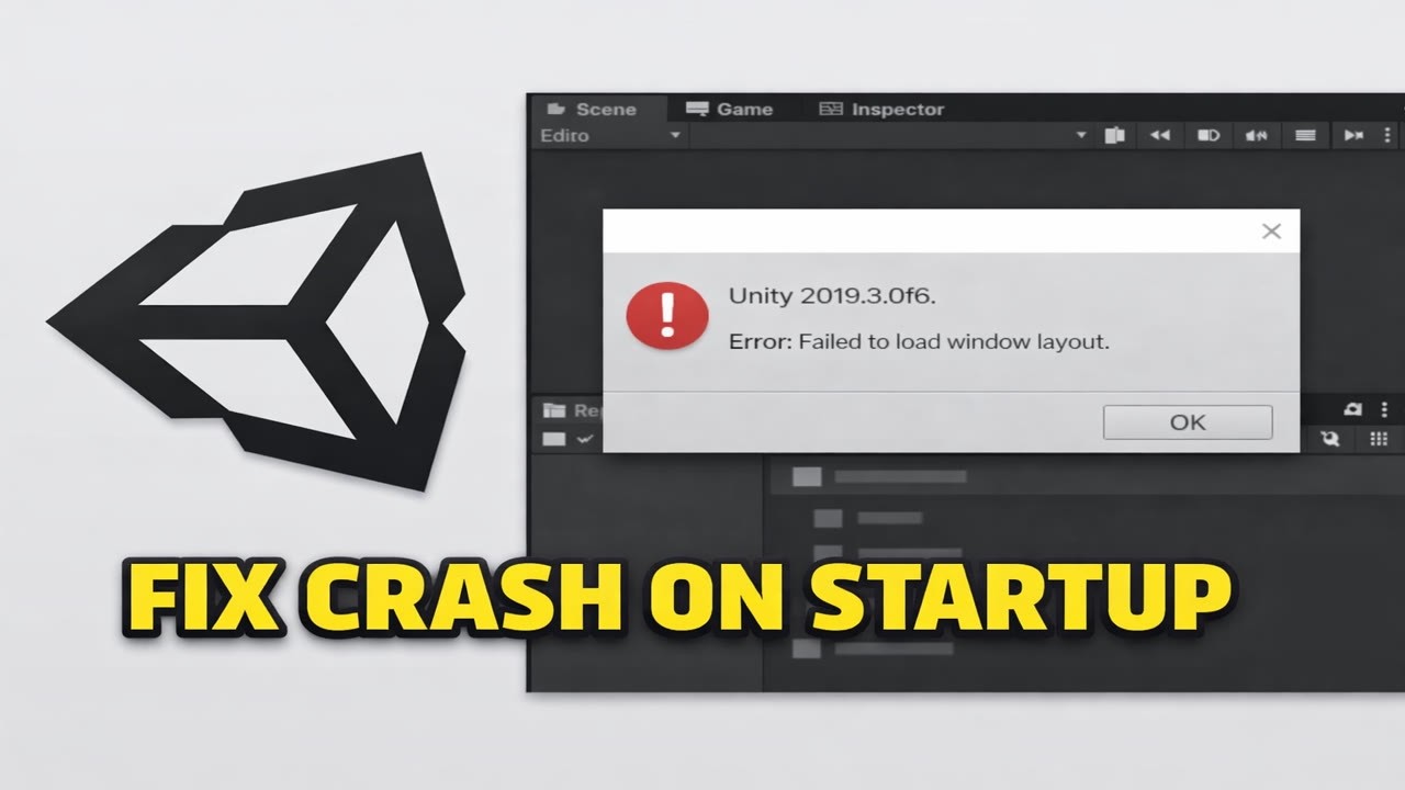 How To Fix Unity Games Crashing On Startup Error 2019.3.0f6 - YouTube