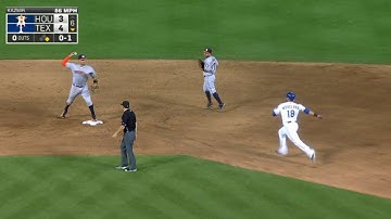 HOU@TEX: Correa makes stop, starts double play