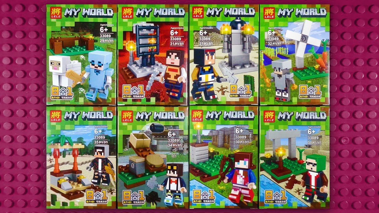 LEGO Minecraft My World Minifigures (knock-off) LELE 33089 