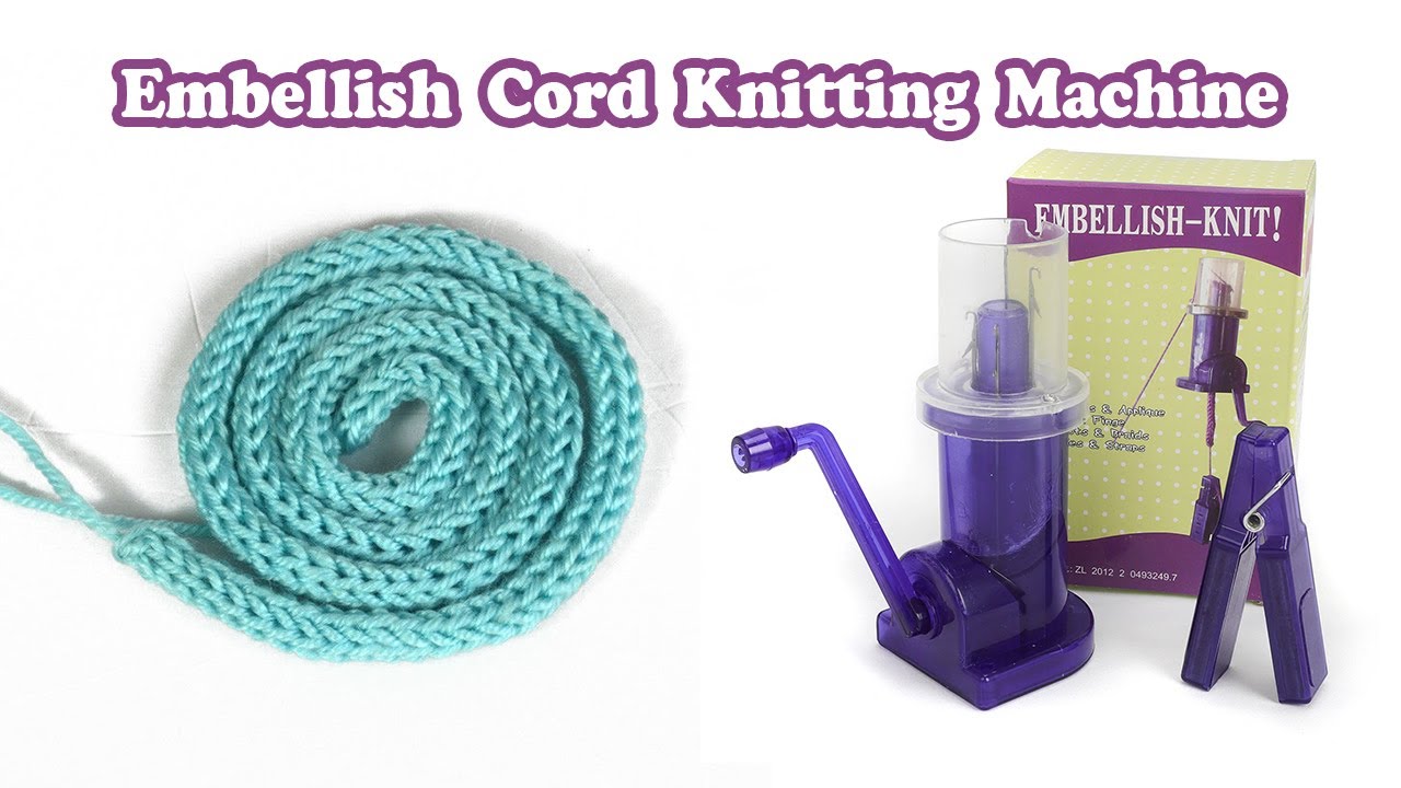  DIY Hand-Operated Knitting Machine, Embellish-Knit