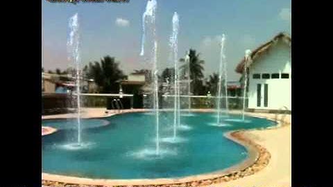 Hệ thống phun nước nghệ thuật cho hồ bơi