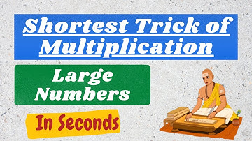 Shortest way of multiplication for very large numbers using vedic maths |Vertically Crosswise Method